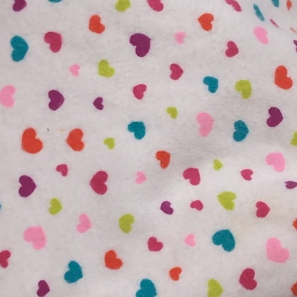 Girl's 3T Valentines Heart Outfit Turtleneck Long Sleeve Skinny Jeans Set - Picture 3 of 6